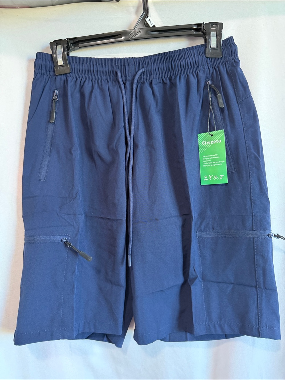 Men's Navy Active Drawstring Shorts
